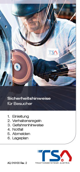 TSA Folder Safety instructions for visitors - cover