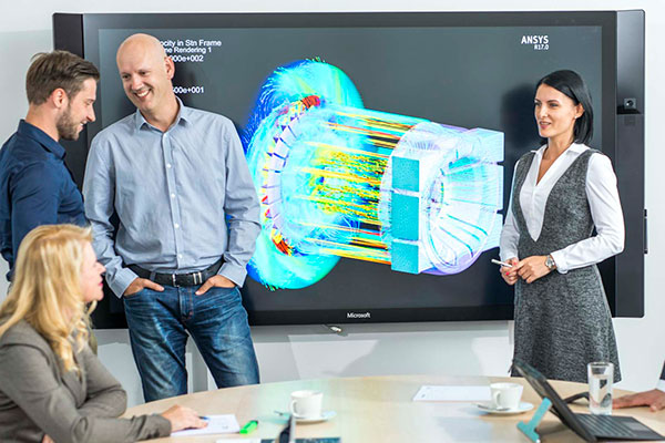 TSA customers during maintenance training in the office