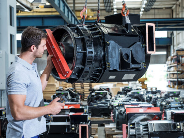 TSA employee at final assembly electric motor