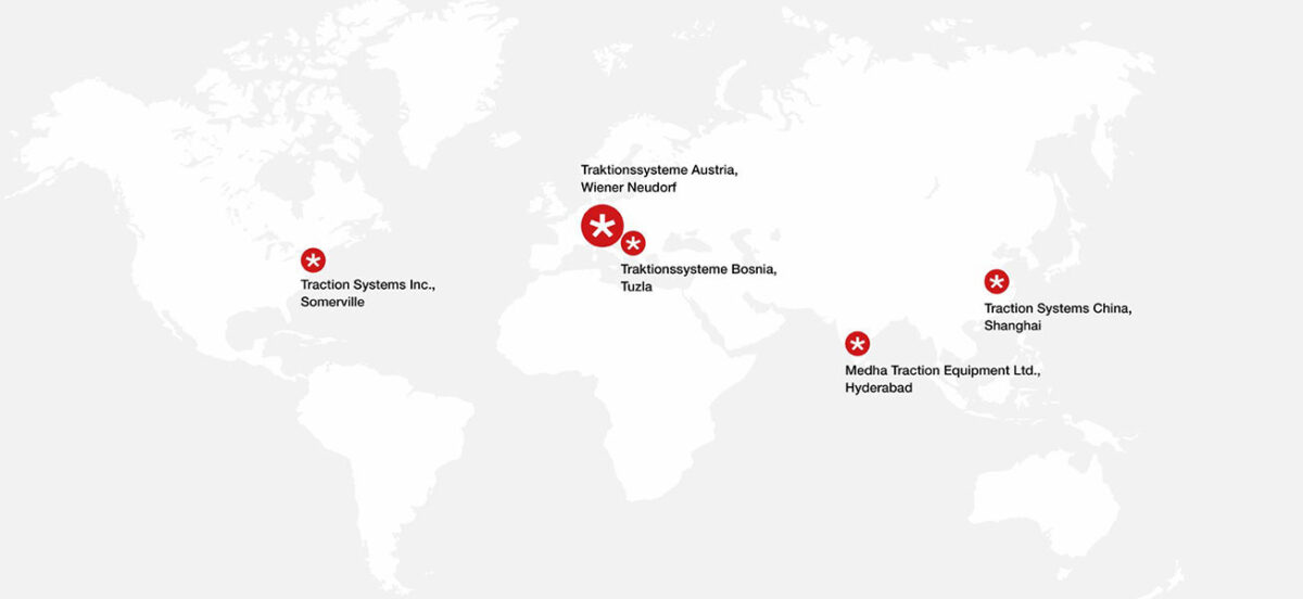 Graphical illustration world map with TSA locations