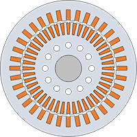 Principle design of an asynchronous machine